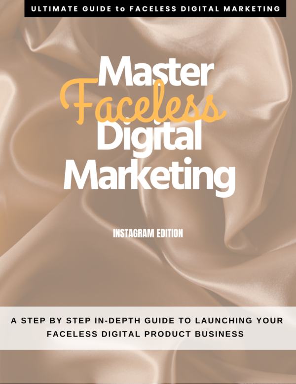 Master Faceless Digital Marketing